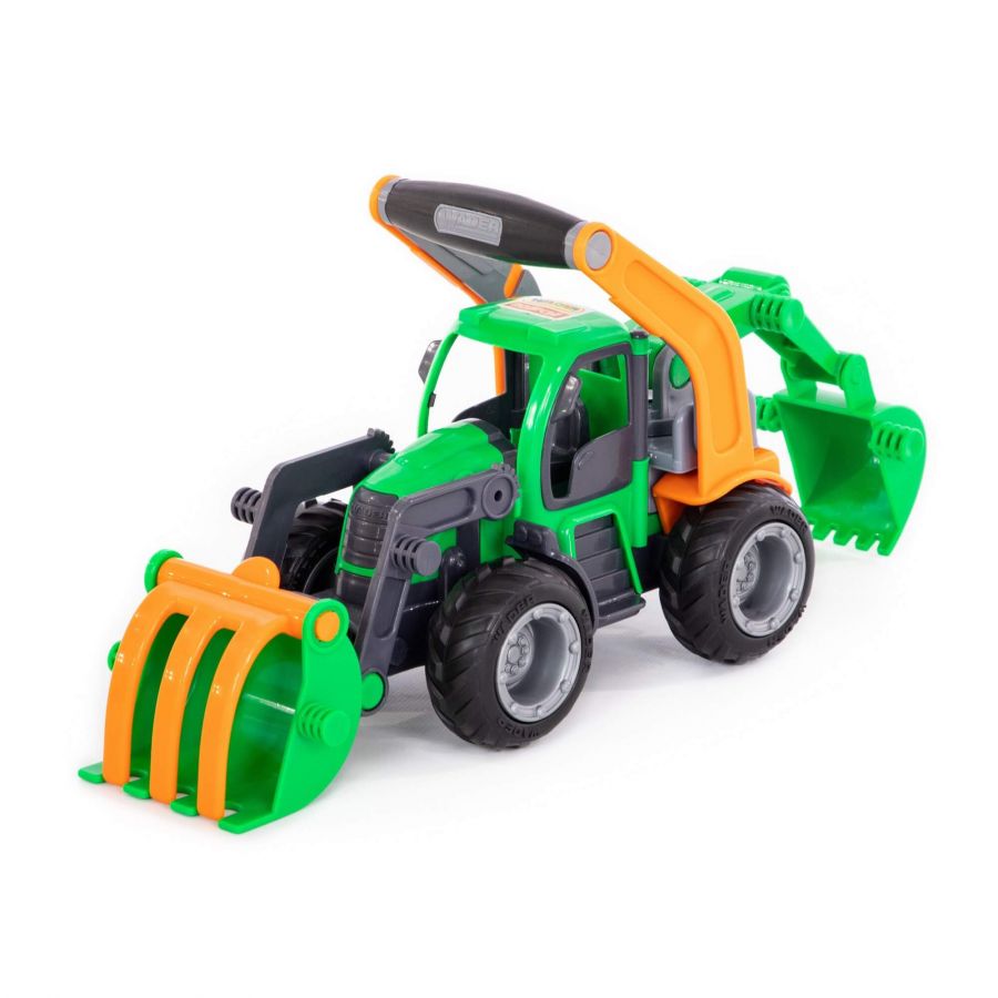 "ГрипТрак", трактор-погрузчик с ковшом (в сеточке)