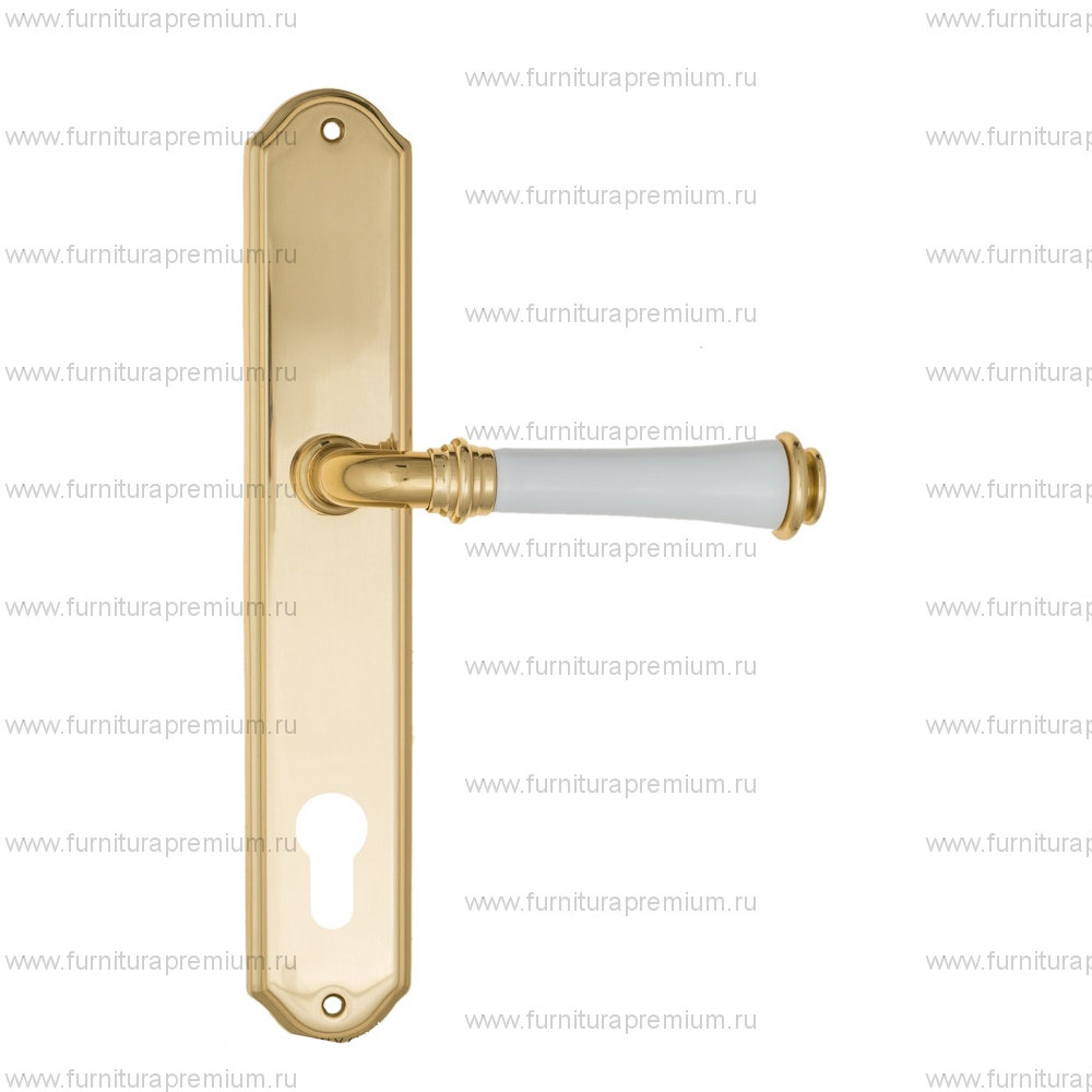 Ручка на планке Fratelli Cattini Gracia Ceramica Bianco CYL PL02