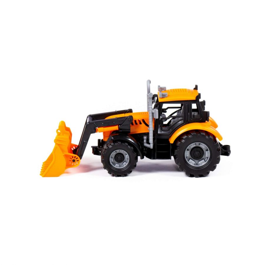 Погрузчик "Прогресс" инерционный (оранжевый) (в коробке)