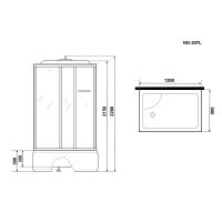 Душевая кабина Niagara Ultra 120x80 NG-307-01L с гидромассажем схема 9