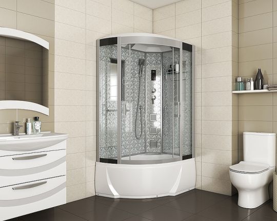 Душевая кабина Niagara Lux 120x80 NG-7712W с гидромассажем ФОТО