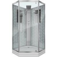 Душевая кабина Niagara Lux NG-7717GBK 100x100 без гидромассажа схема 1