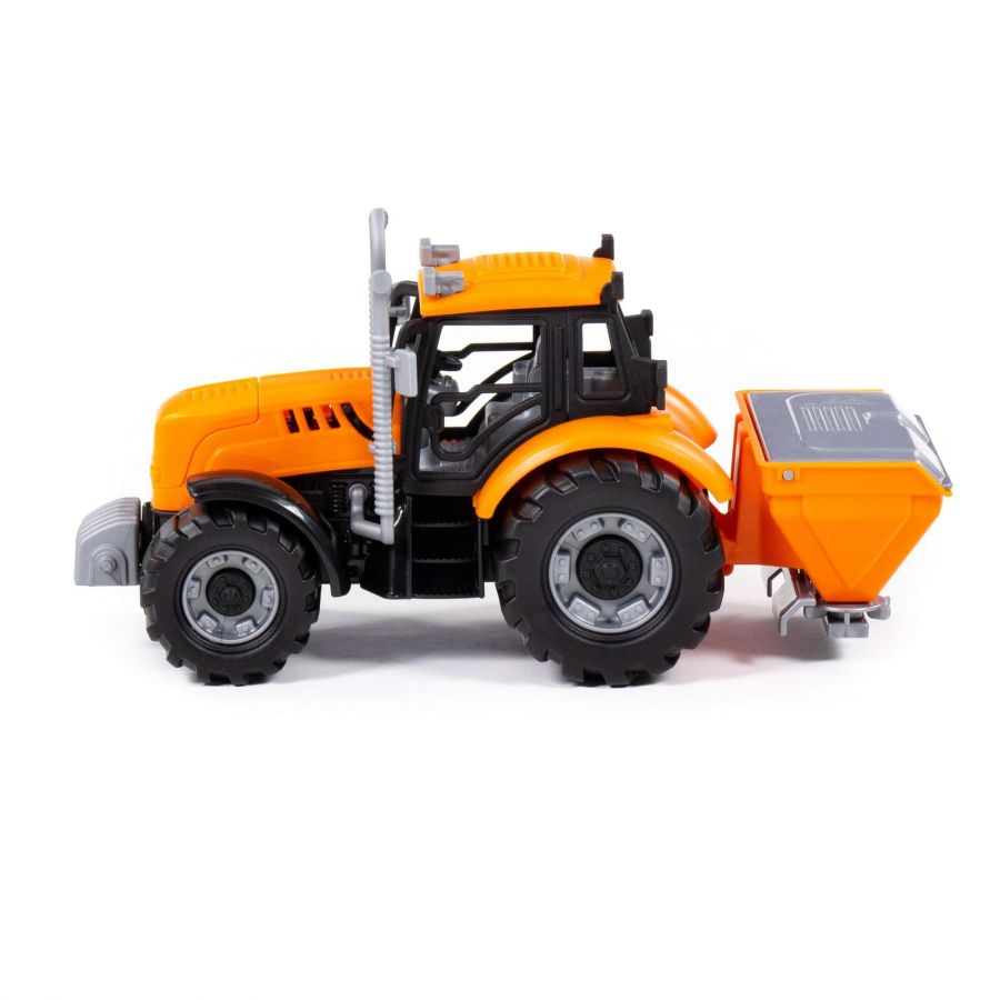 Трактор "Прогресс" сельскохозяйственный инерционный (оранжевый) (в коробке)