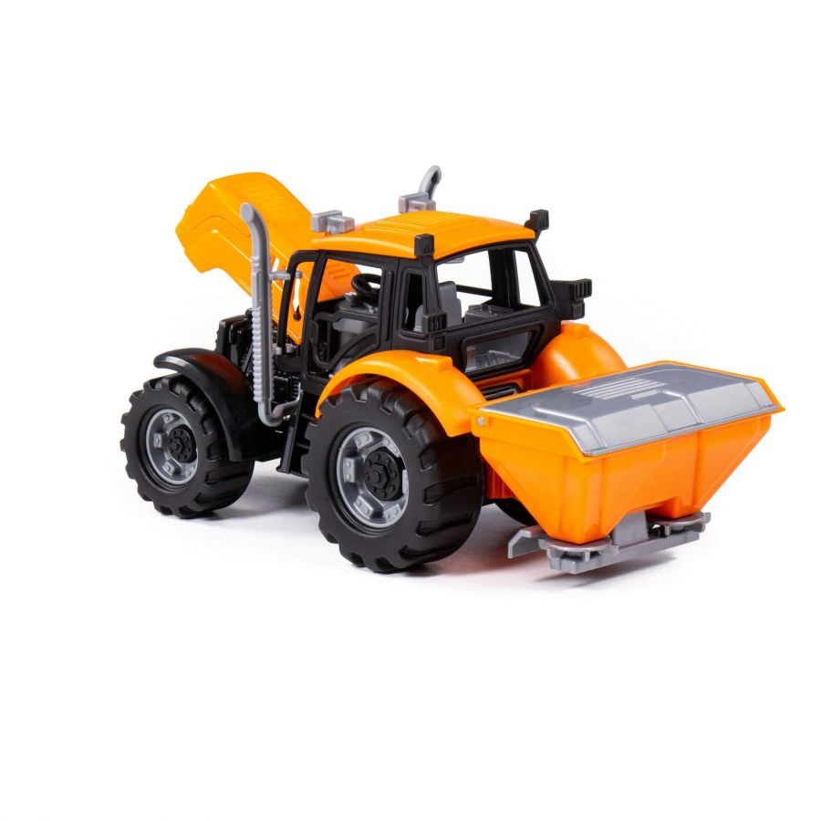 Трактор "Прогресс" сельскохозяйственный инерционный (оранжевый) (в коробке)