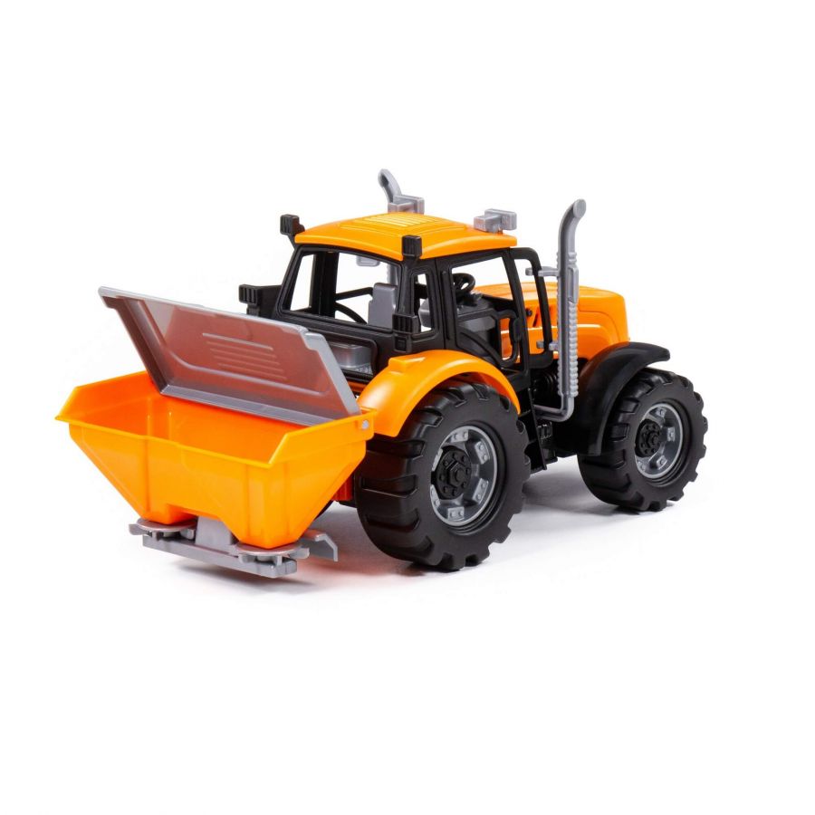 Трактор "Прогресс" сельскохозяйственный инерционный (оранжевый) (в коробке)