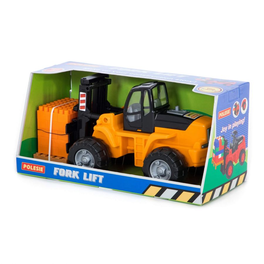 Автокар + конструктор "Супер-Микс" - 30 элементов на поддоне (в коробке)