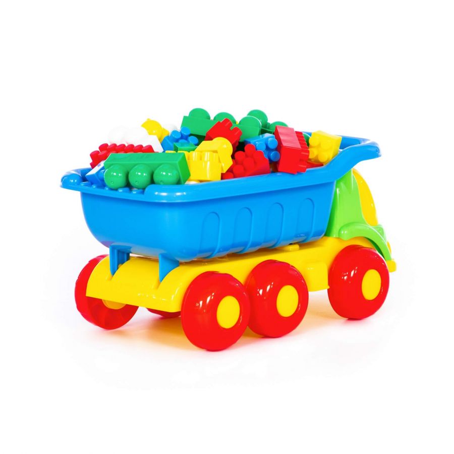 Набор №126: "Универсал", автомобиль-самосвал + конструктор "Супер-Микс" (60 элементов)