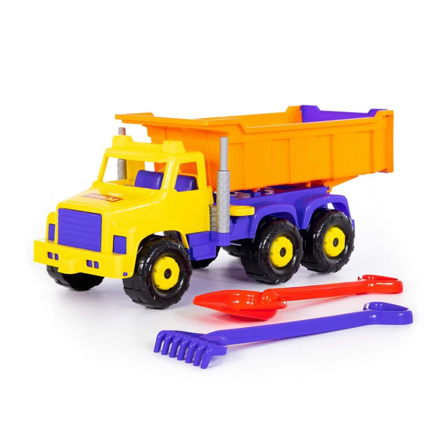 "Супергигант", автомобиль-самосвал + лопата большая, грабли большие