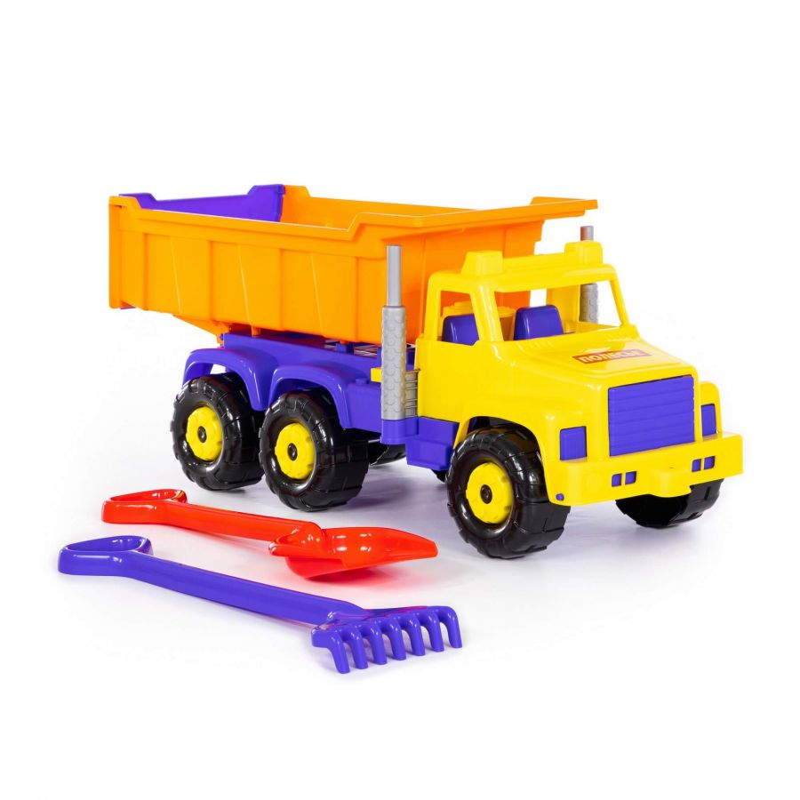 "Супергигант", автомобиль-самосвал + лопата большая, грабли большие