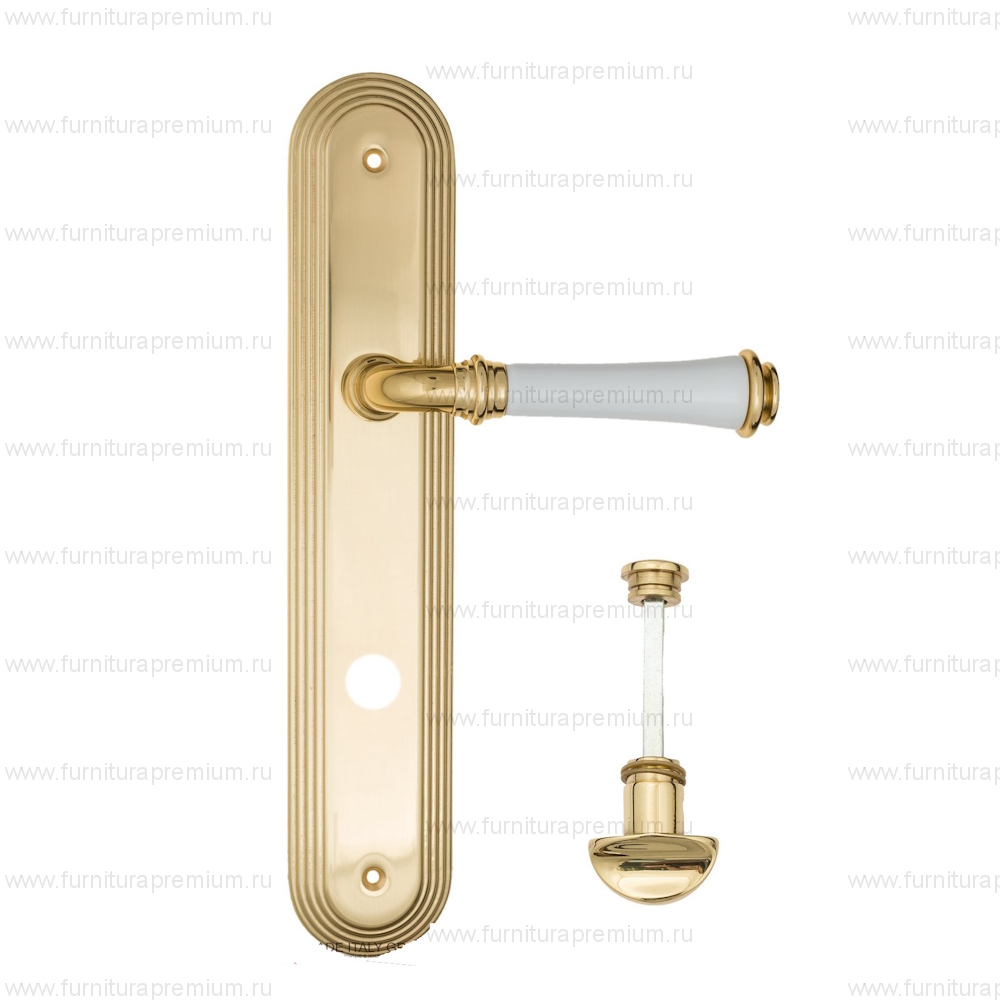 Ручка на планке Fratelli Cattini Gracia Ceramica Bianco WC-2 PL288