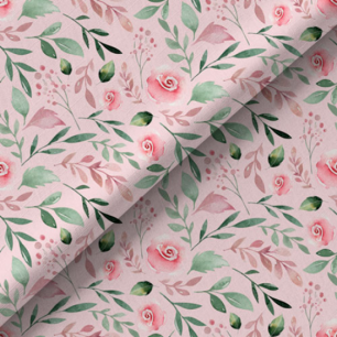 Хлопок Перкаль Розы на розовом 50х37 limit