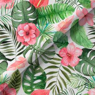 Хлопок Перкаль Тропические цветы 50х37 limit