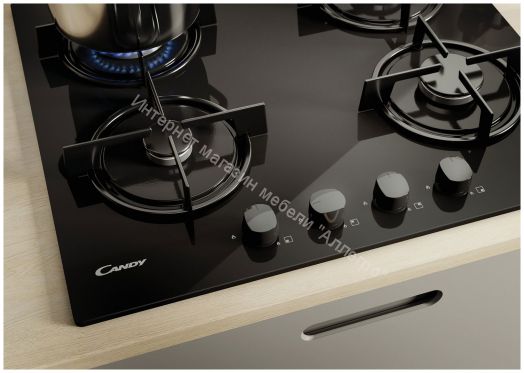 Газовая варочная панель Candy CVW6BB черный