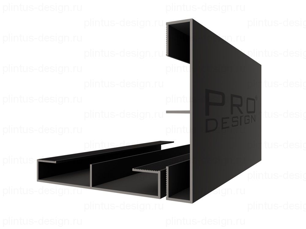 Алюминиевая вставка 1965 Pro Design 80 мм, чёрный муар