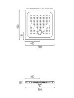 Душевой поддон GSI H4 80x80 схема 2