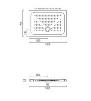 Душевой поддон GSI H4 100x70 схема 2