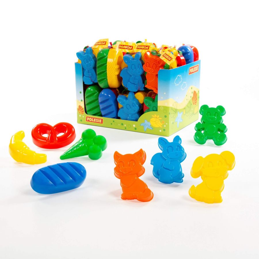 Формочки (дисплей №3) Polesie (Дисплей 24 набора)