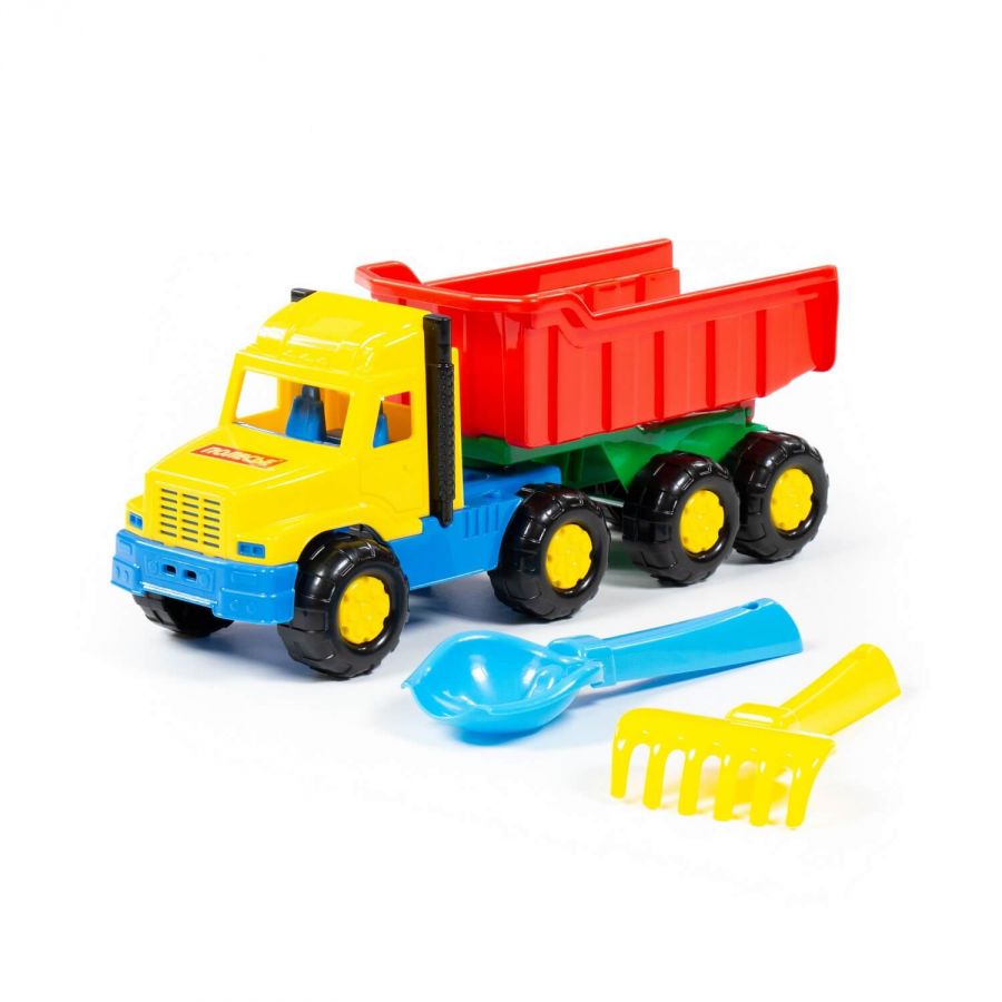 Набор №67: "Фаворит", автомобиль-самосвал + совок №2, грабельки №2