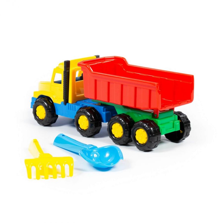 Набор №67: "Фаворит", автомобиль-самосвал + совок №2, грабельки №2