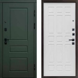 Входная дверь Termo-door  Орегон грин Спарта белое дерево