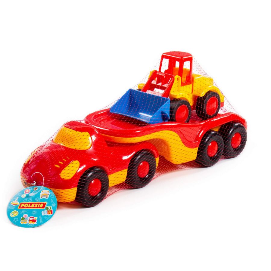 "Дружок", автомобиль-трейлер + "Базик", погрузчик