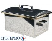 Коптильня СИБТЕРМО 2-х ярусная нержавейка 2мм МК05 400*290*220 гидрозамок