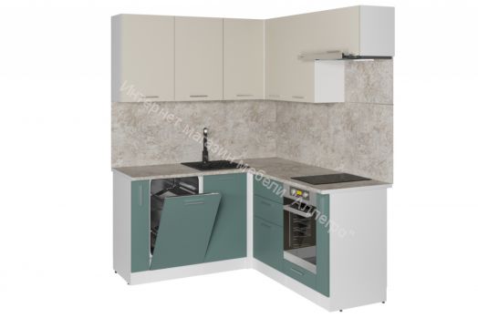 Кухонный гарнитур Глория мега прайм 2 1600х1700 мм (ПМ+СДШ)