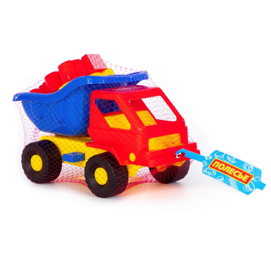 Набор №42: "Кузя-2", автомобиль-самосвал + формочки (самосвал + паровоз)