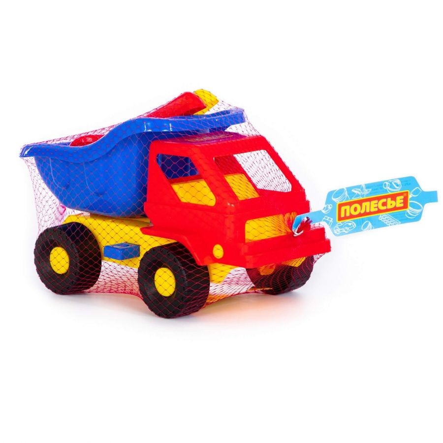 Набор №43: "Кузя-2", автомобиль-самосвал + совок №2, грабельки №2