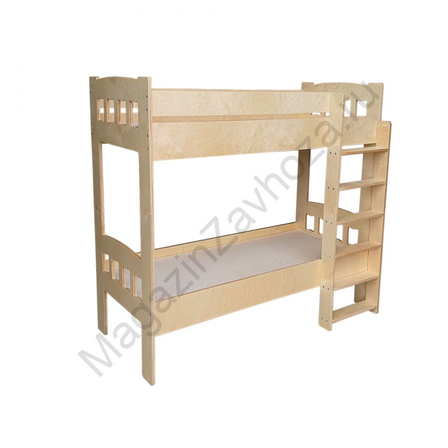 КРОВАТЬ ДЕТСКАЯ 94 (ФАНЕРА) ДВУХЪЯРУСНАЯ