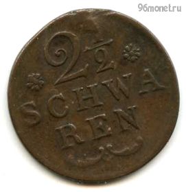 Германия Бремен 2 1/2 шварена 1820