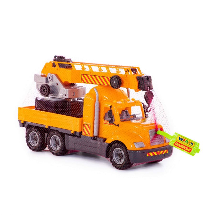 "Майк", автомобиль-кран с поворотной платформой (в сеточке)