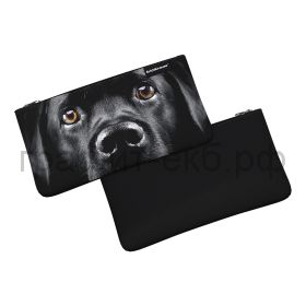 Пенал-косметичка ErichKrause Light Black Dog 220x120мм 60440