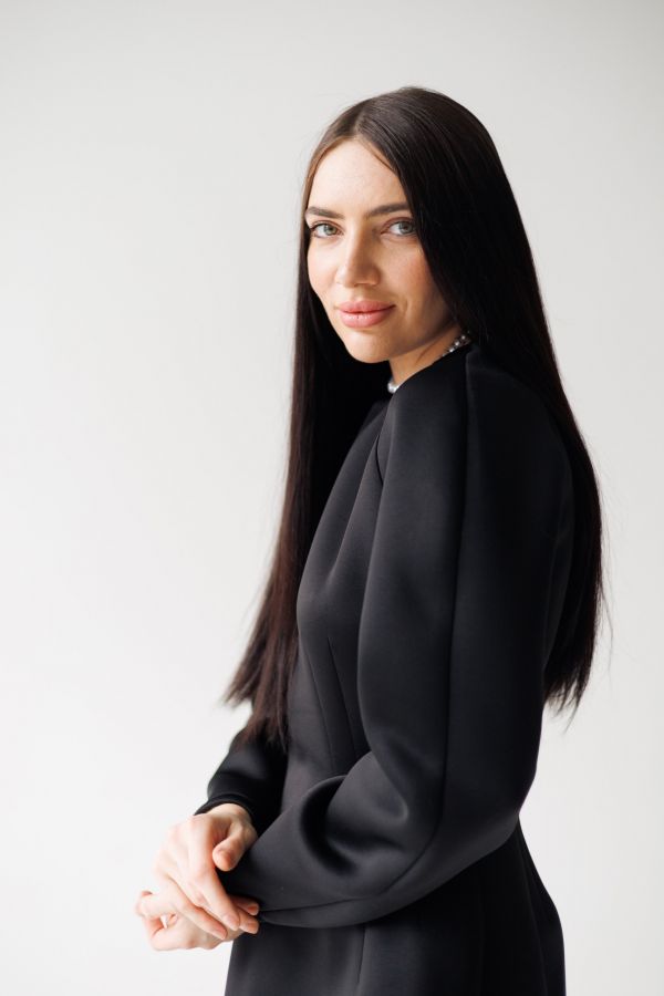 Платье Aria из неопрена черное