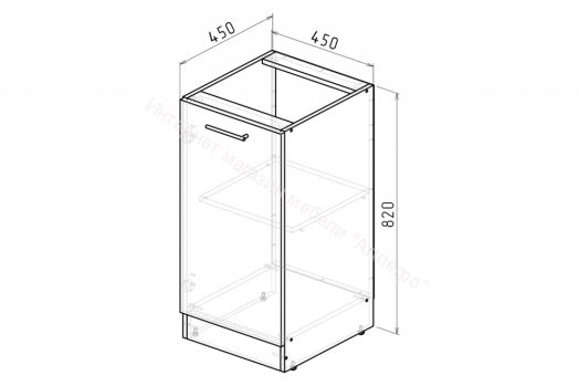 Кухонный гарнитур Дюна прайм 400 1100х2000 мм