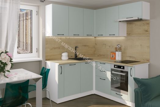 Кухонный гарнитур Лиора мега прайм 2 1600х1700 мм (ПМ+СДШ)