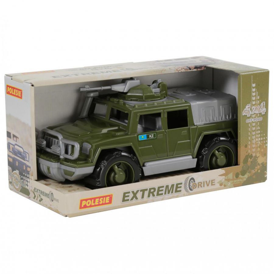Автомобиль-джип военный "Защитник" №1 с 1-м пулемётом (KZ) (в коробке)