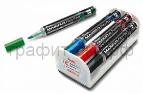 Набор для марк.доски Pentel Maxiflo Flex-Feel MWL5SBF-4N