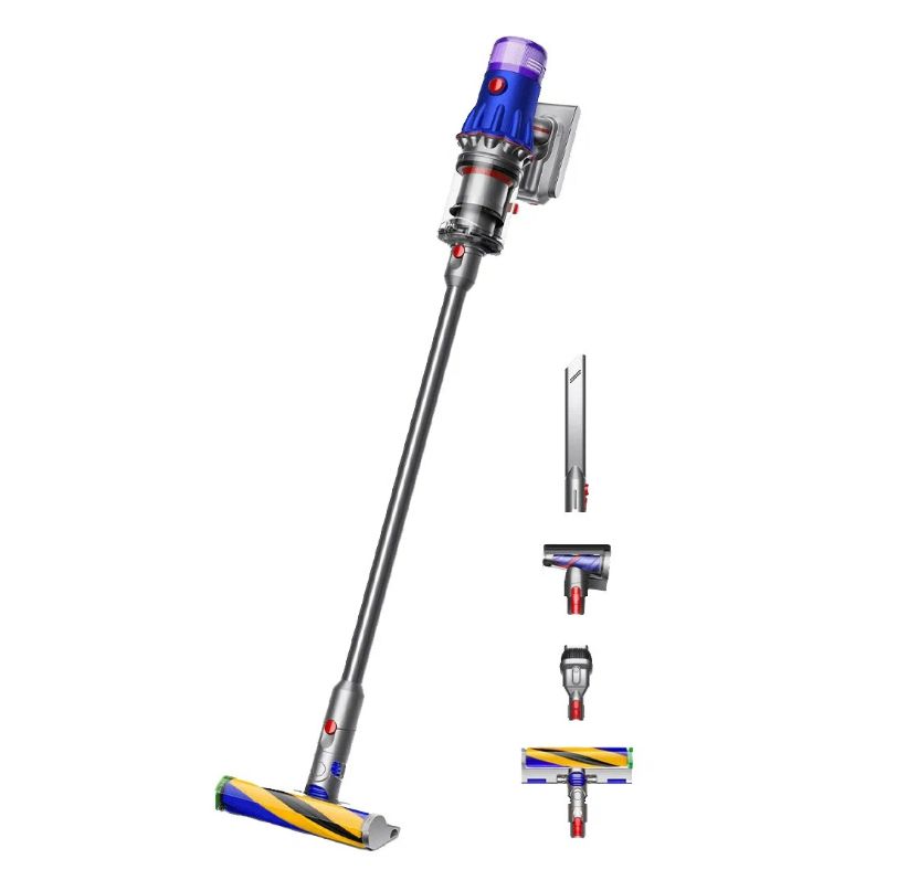 Пылесос Dyson V12 Detect Slim Fluffy (SV46) (Blue/Nickel)