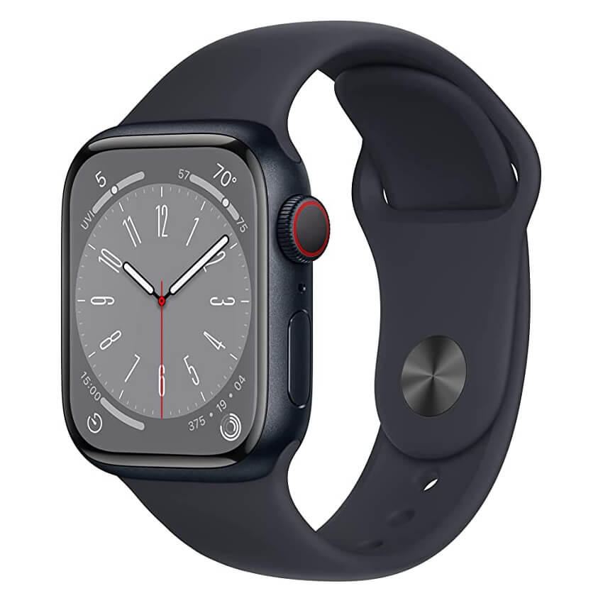 Apple Watch Series 8 GPS, 45мм , корпус чёрный, ремешок чёрный