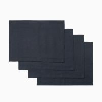 Набор салфеток Этель Linen collection 30х40 см - 4 шт,темно-синий, 100% лён 170 г/м2