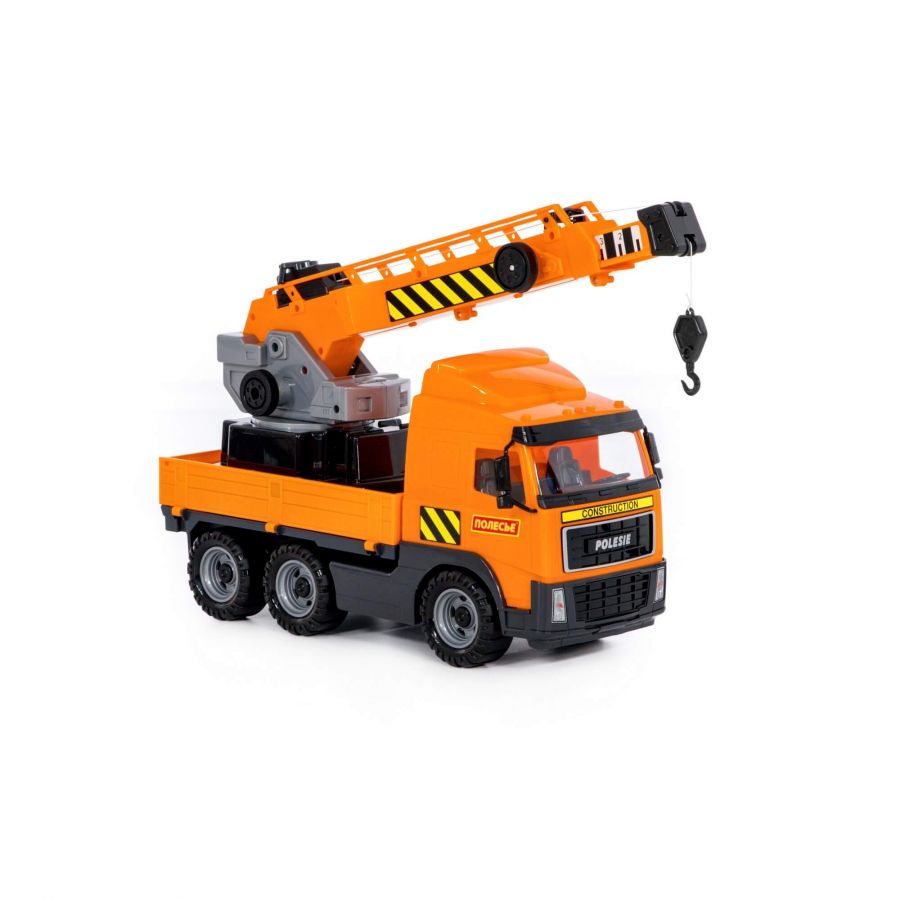 Автомобиль-кран с поворотной платформой (в лотке)