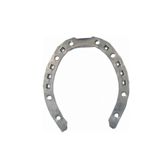 KW Trotting shoe Подкова для рысаков. Полотно 15x4 мм. 8 отверстий под шипы. Перед.