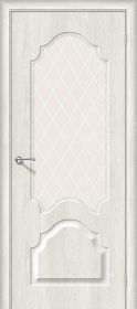 Межкомнатная Дверь Винил Bravo Скинни-33 Casablanca / White Сrystal 600x2000, 700x2000, 800x2000, 900x2000мм  (полотно) / Браво.