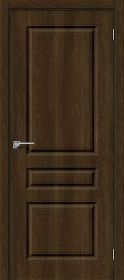 Межкомнатная Дверь Винил Bravo Скинни-14 Dark Barnwood  600x2000, 700x2000, 800x2000, 900x2000мм  (полотно) / Браво.