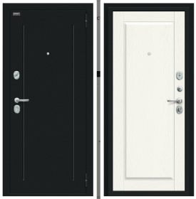 Входная Дверь Bravo Сьют Kale Букле Черное/White Wood 860x2050, 960x2050мм / Браво.