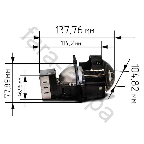 Светодиодные би-линзы BI-LED дальний, ближний свет