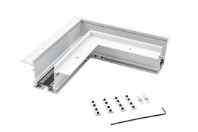 Угол для Низковольтного Трека Встраиваемый DesignLed SY-601901-RC-CN-1-WHMR-PCB Белый Муар / СВГ 016477.