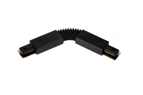 Коннектор для Однофазного Трека DesignLed CN2-BL-FLEX 20Вт Черный / СВГ 008644.