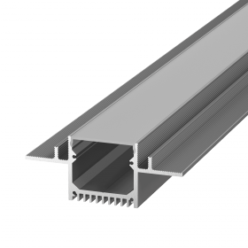 Профиль Алюминиевый Встраиваемый в Гипсокартон DesignLed LG49-R Серебро / СВГ 010362.